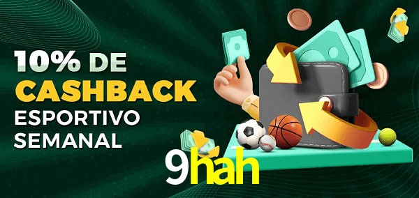 10% de bônus de cashback na 9hah